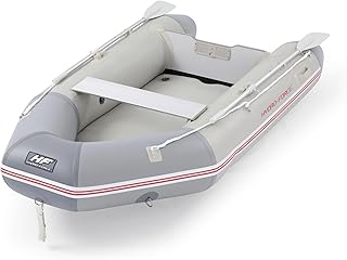 Bestway | Inflatable Boat, 4 Person Dinghy Raft Complete Set with Oars and Hand Pump, 2.8 m x 1.52 m, Grey
