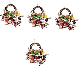 POPETPOP Brinquedo Para Mastigar Papagaio 4 Pçs Brinquedo Para Mastigar Papagaio Brinquedo Para Mastigar Papagaio Brinquedo Para Mastigar Papagaio Balanço De Madeira Brinquedos Para