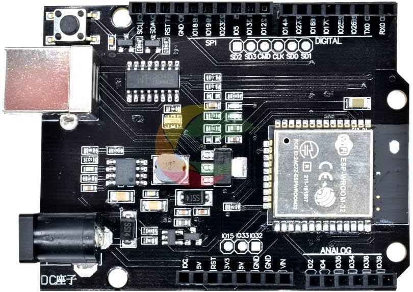 DC 5V-12V ESP32 Development Board For Arduino R3 Wemos D1 R32 Mini WIFI Wireless Bluetooth CH340 USB Type B Adapter
