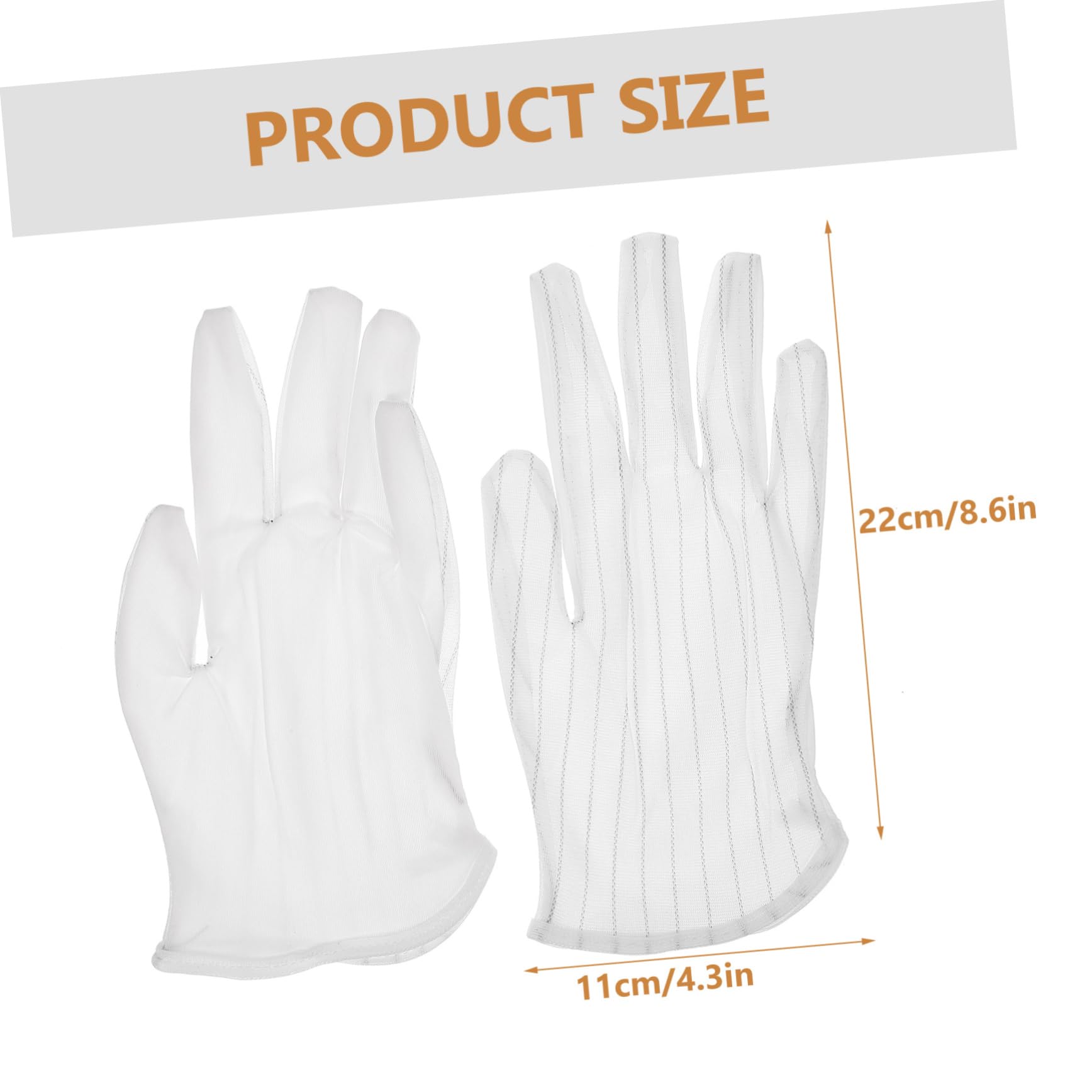 IWOWHERO Protective Hand Gloves for Jewelry Watch Glass Lens Event Dust-free Anti-static Comfortable