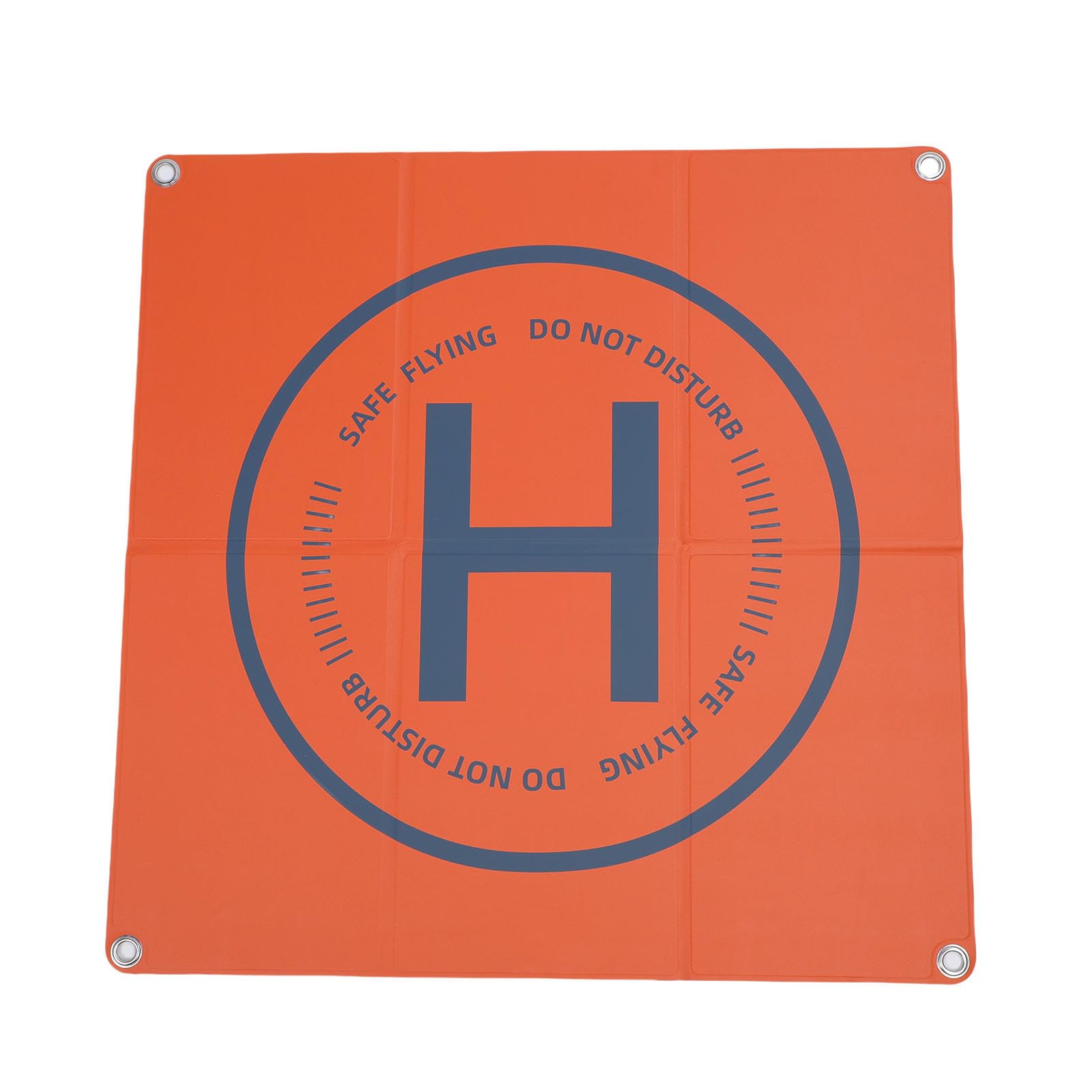 ASHATA Składany Lądowisko dla Drona z dwustronną skórą PU, 25,6 Cala | Waterproof Helipad Fit for 3, Mini 3 Pro, with Ground Nails, for Outdoor Flying