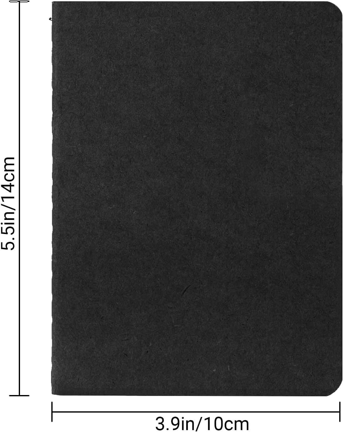 Notizbuch A6 Dotted, 100gsm Gepunktet Notizblock Softcover Schwarz