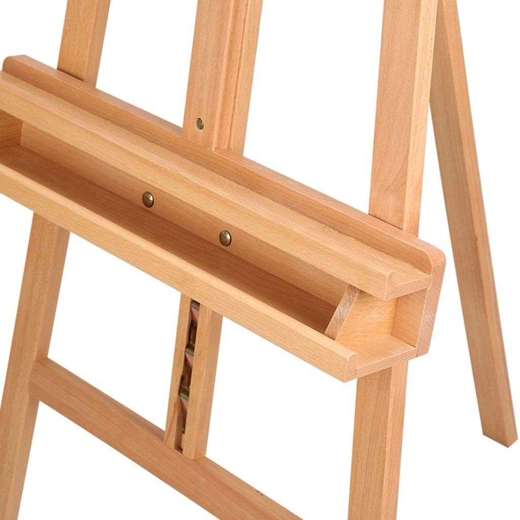 Mehrzweck-Staffelei, große Staffelei aus Massivholz, für den Außenbereich, Künstlerstaffelei, 170–236 cm, verstellbarer Ausstellungsständer (A 57 x 94 x 170 cm)
