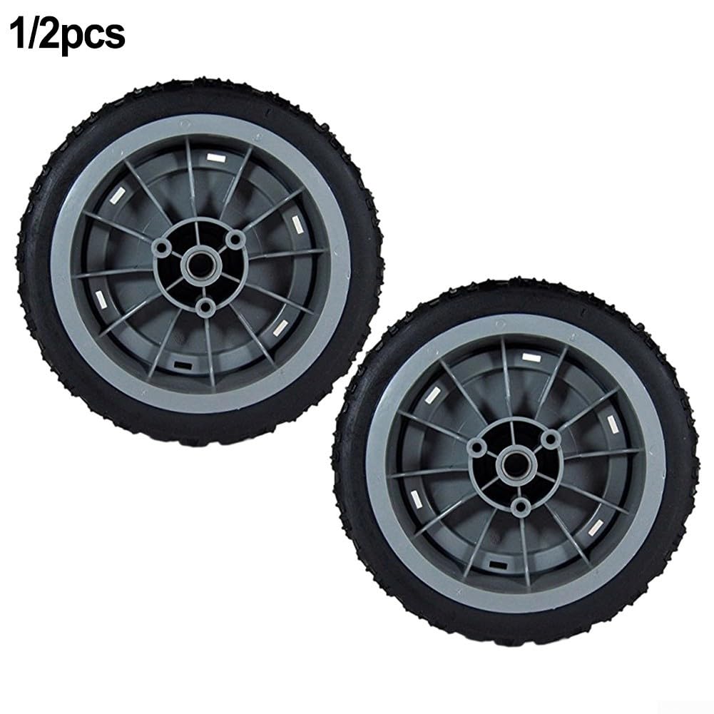 Rueda para cortacésped 107-3708, pieza de repuesto adecuada para los modelos Toro 20053 20054 20055 20056 20057 20058 para un rodamiento suave y fácil instalación en equipos de jardín (2 piezas)