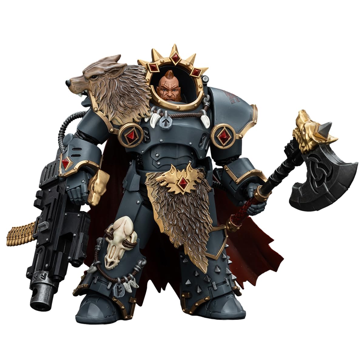 HiPlay JOYTOY Warhammer The Horus Heresy Series, Space Wolves Hvarl Red-Blade JT00140, 1/18 Scale Action Figure