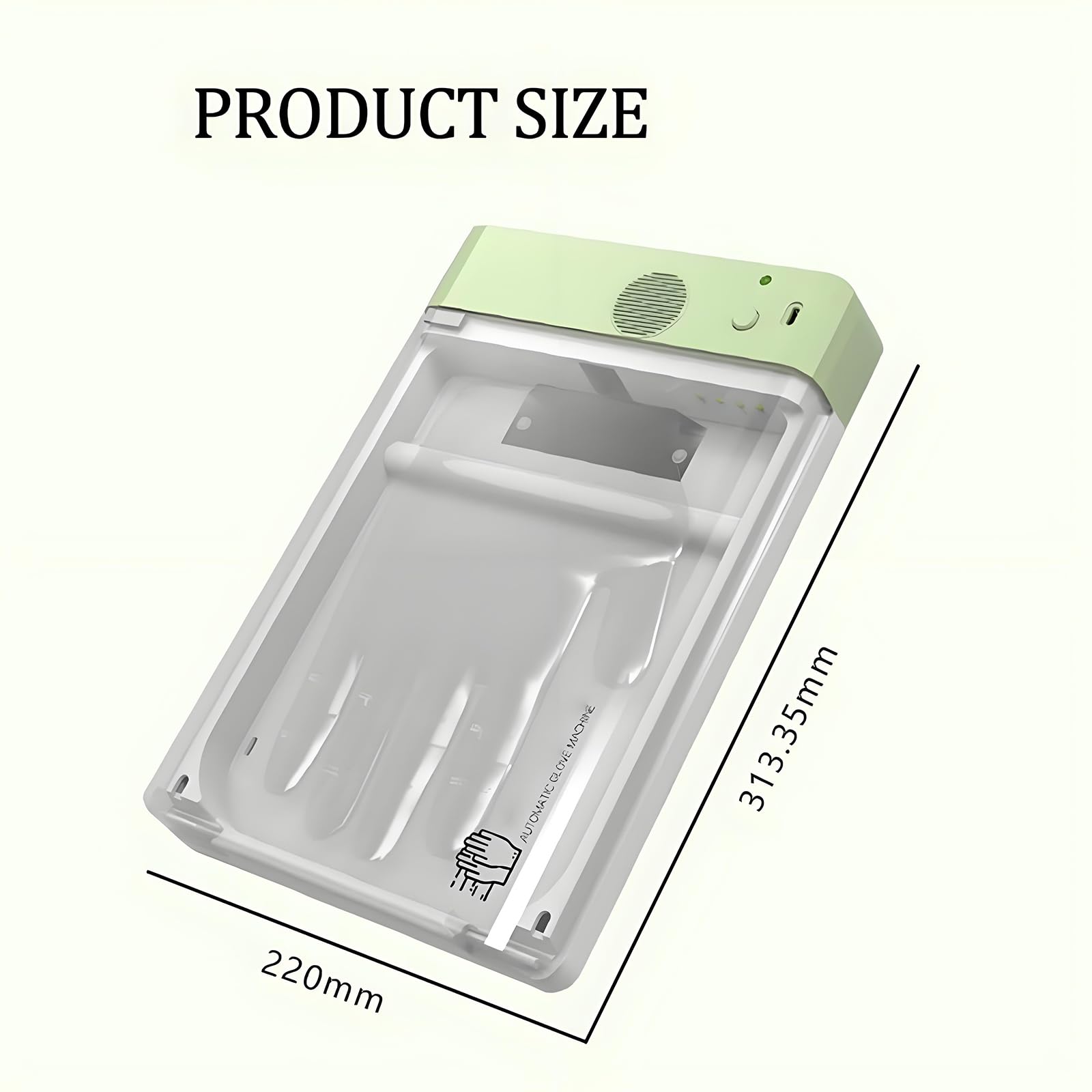 Guanti USA E Getta, Macchina A Guanti Automatici con Guanti di Plastica da 100 Pezzi, Mettono Automaticamente Guanti 3s, Sospeso E Sostituzione Rapida, Guanti più Detergenti Alimentari, per Cucine