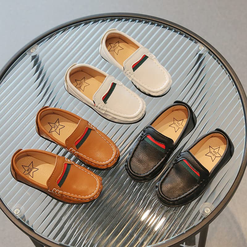 Mocassins plats en cuir doux et confortables pour enfants, garçons et filles, pour fête, mariage, taille plate