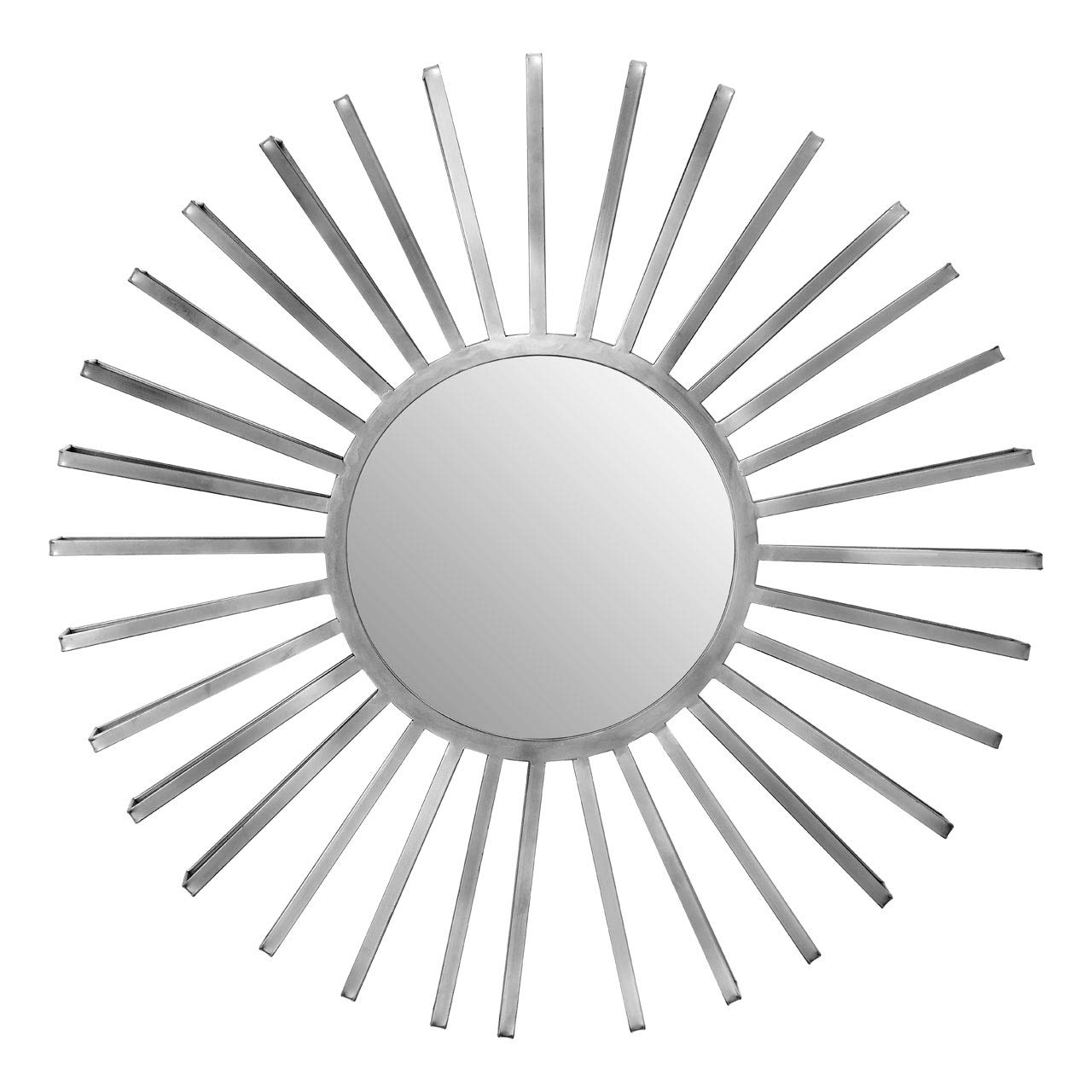 Premier Farran Sun Wall Mirror, Iron Eplating, Silver Finish