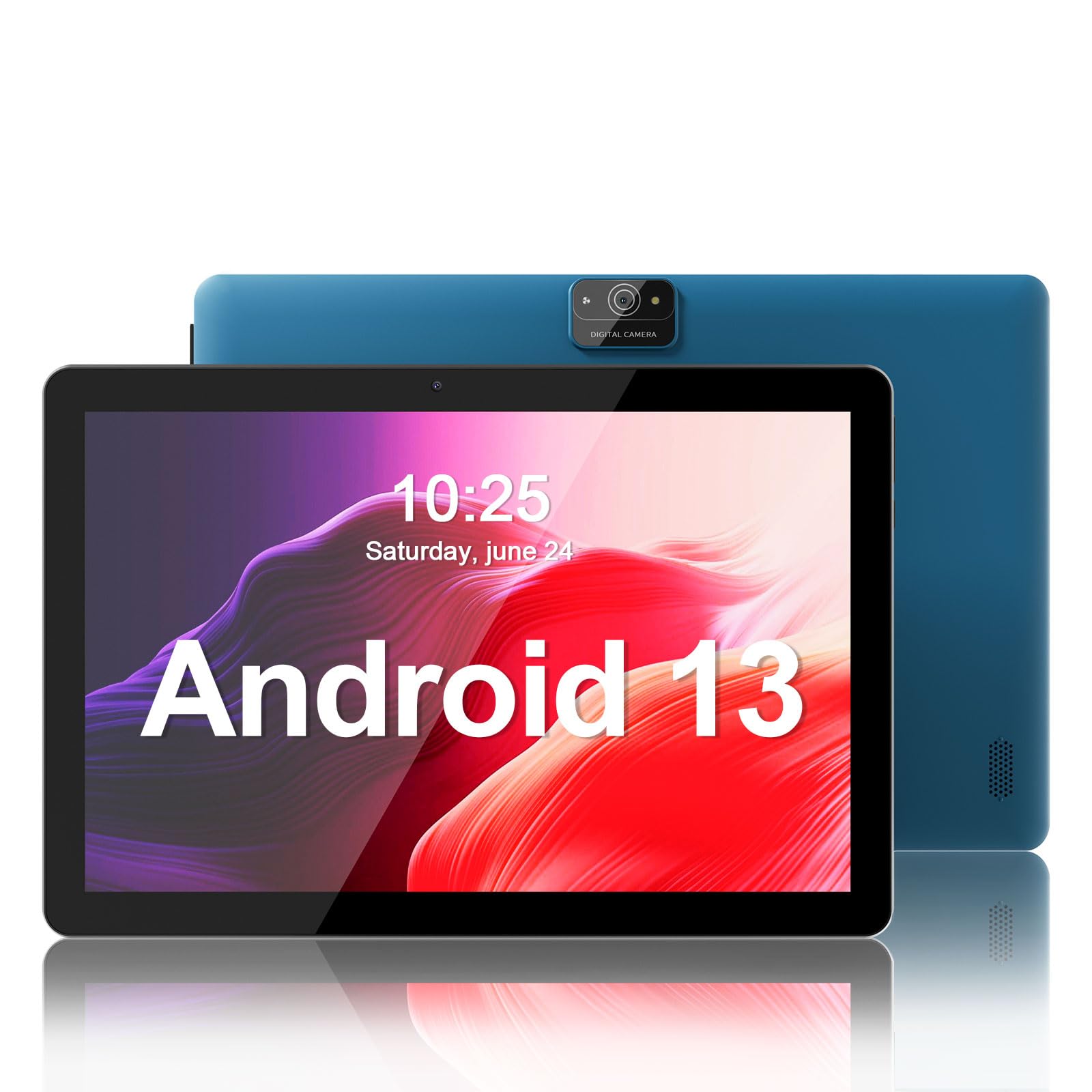 VASOUN Tablet de 10 pulgadas, Android 13, 64 GB de ROM, procesador