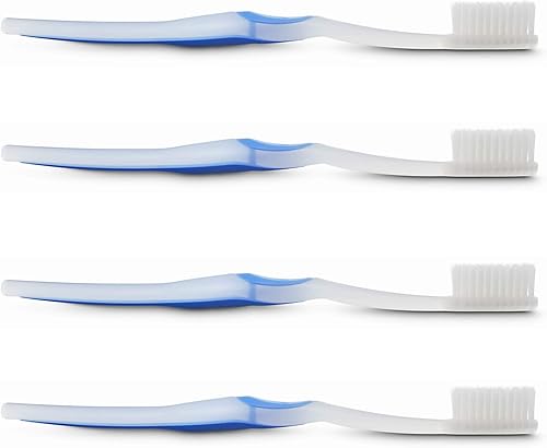 WELdental Welbrush - Cepillos de dientes sensibles con hilo dental suave, disponibles en paquetes individuales y 4 (1, azul)