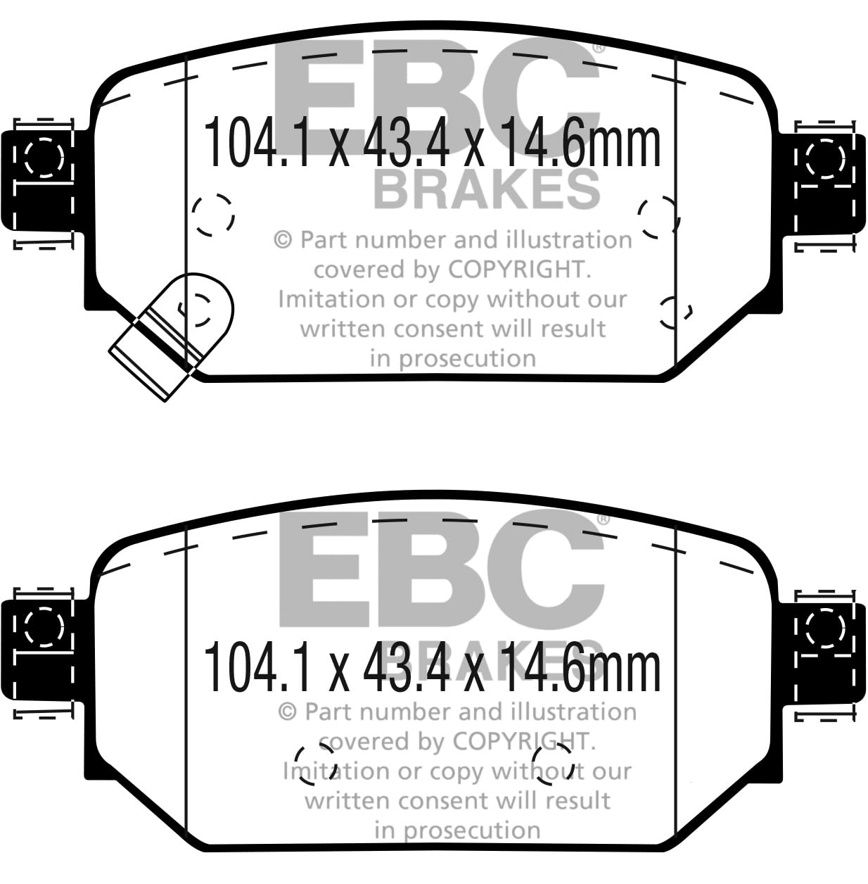 DPX3081 EBC Klocki hamulcowe ULTIMAX2 Brakes do Mazda 3 BN CX3