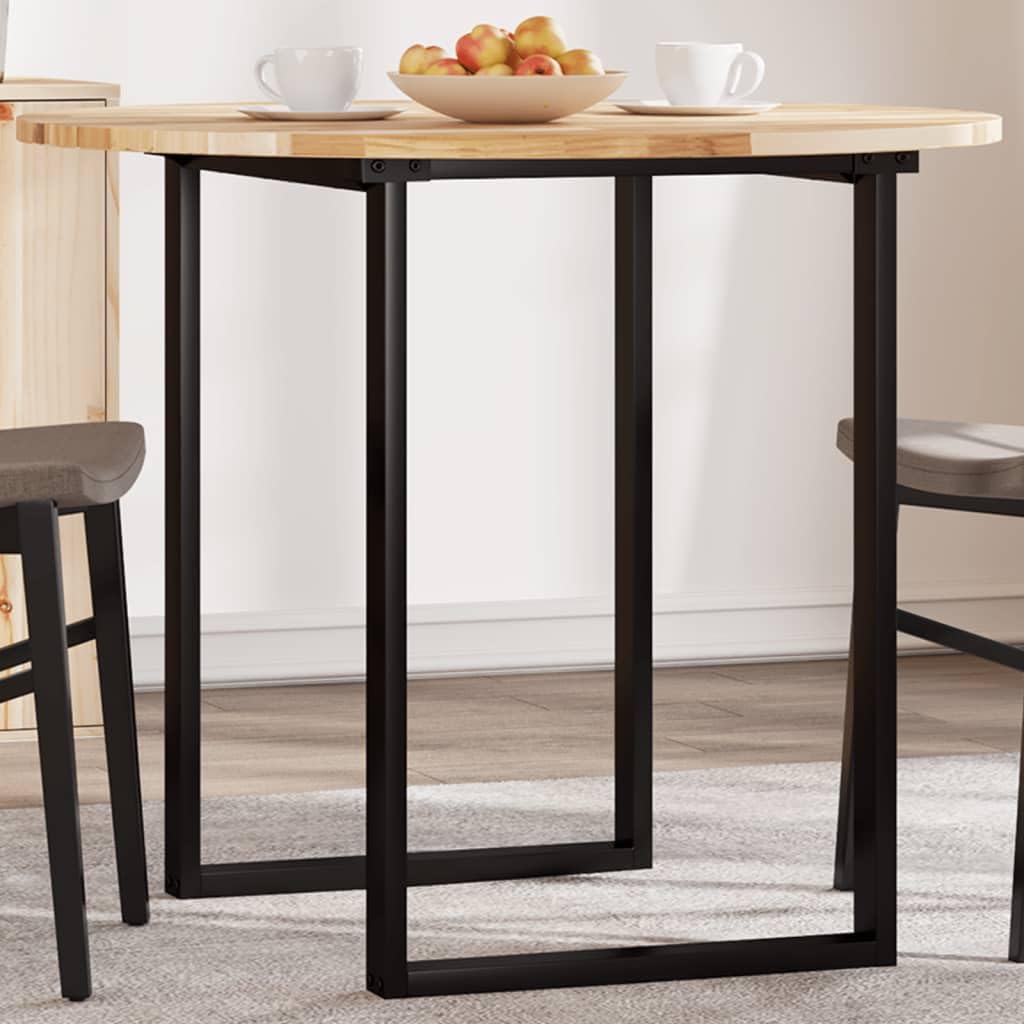 Plateau de table rond bois massif acacia 90 cm pour rénovation de meuble durable