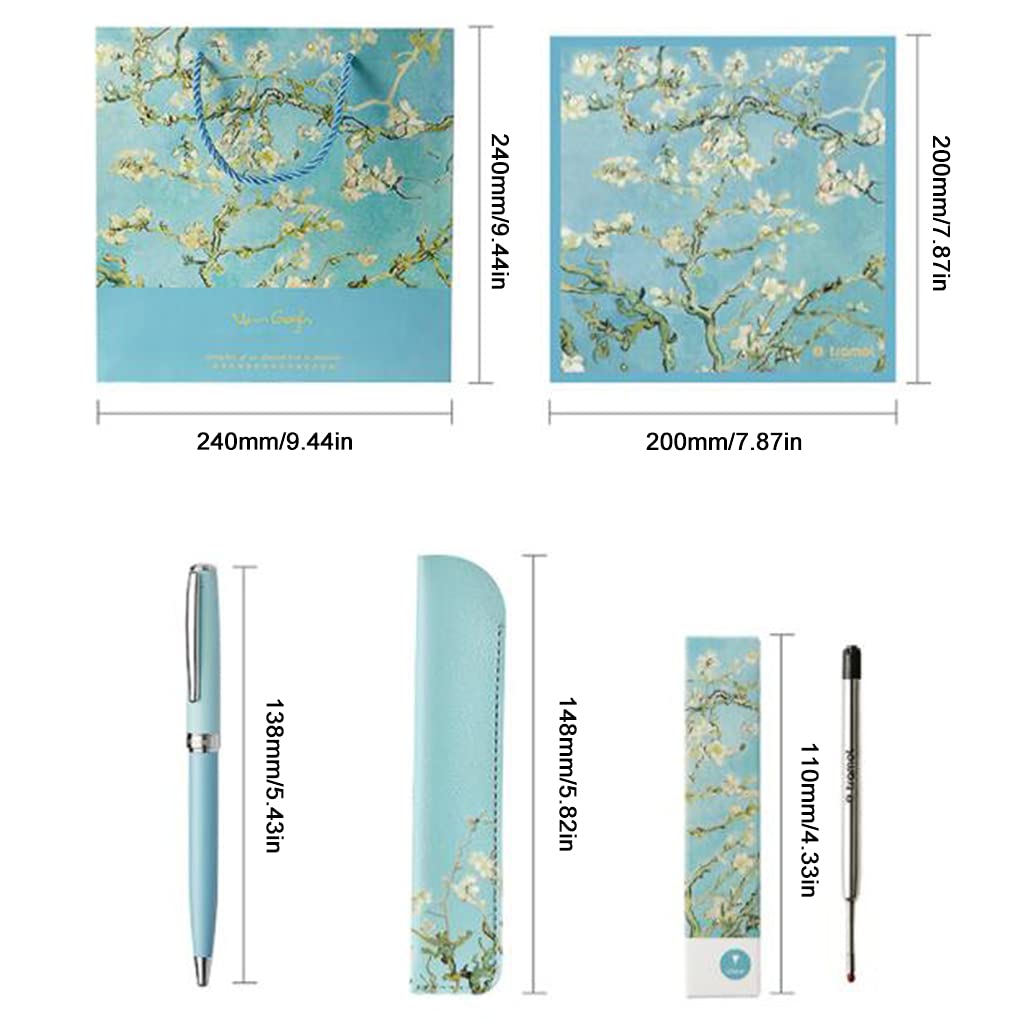 Metallstifte Drehbarer Kugelschreiber Stifte Taschenformat Mit PU Beutel 3 Ersatz Stiftminen Für Business Kugelschreiber Sets Macaron Blau Mit PU Stiftbeutel 3 Extras Austauschbare Minen