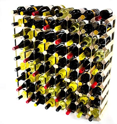 Cranville Wine Rack Storage 27 Bottle Pine Wood And Black Metal - View #2