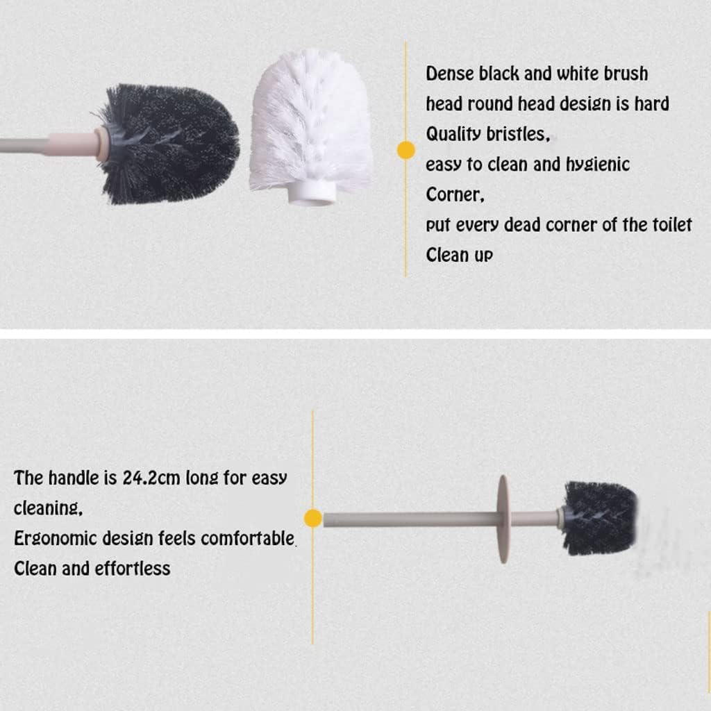 Toilet Brush Holder Toilet Bowl Brush Toilet Brush Plastic Toilet Bowl Brush Set Toilet Brush And Holder Toilet Brushes For Bathroom Bathroom Brush Cleaning Brush Toilet Brush and Holder ( Color : Bro