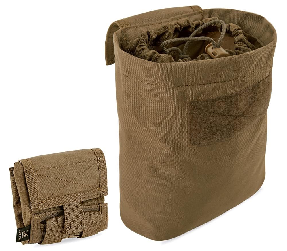 Tactical MOLLE Folding Dump Pouch Magazine Recover Pouch Roll-up Compact Multi Purpose Utility Bag