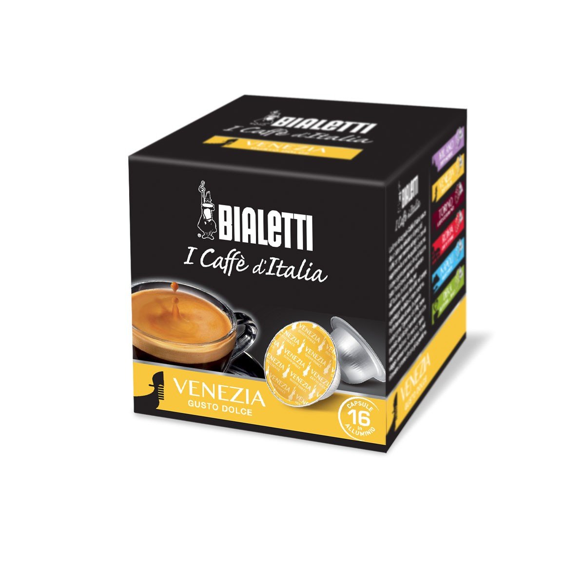 Bialetti Capsules Venezia - Set 8 paquetes de 16 cápsulas