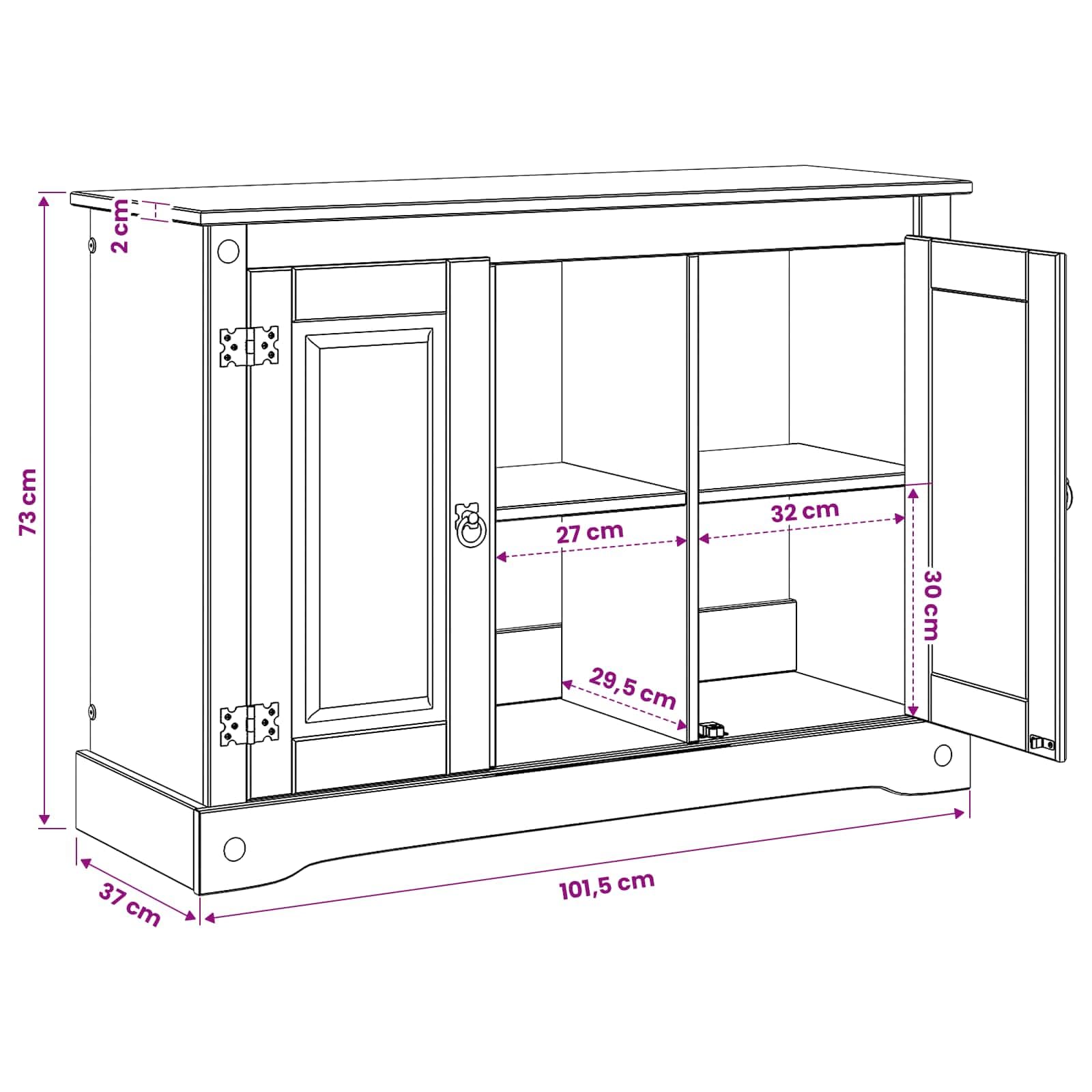 Supporto per acquario, in legno di pino, marrone, 101,5 x 37 x 73