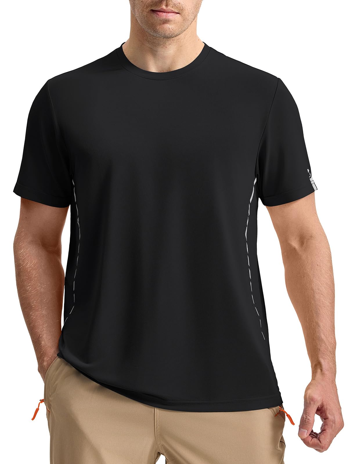 Rdruko Tshirt Herren Sommer UV Shirt Funktionsshirt Sportshirt Laufshirt Kurzarm Sport T Shirts Männer Trainingsshirt Wandershirt Gym Fitness