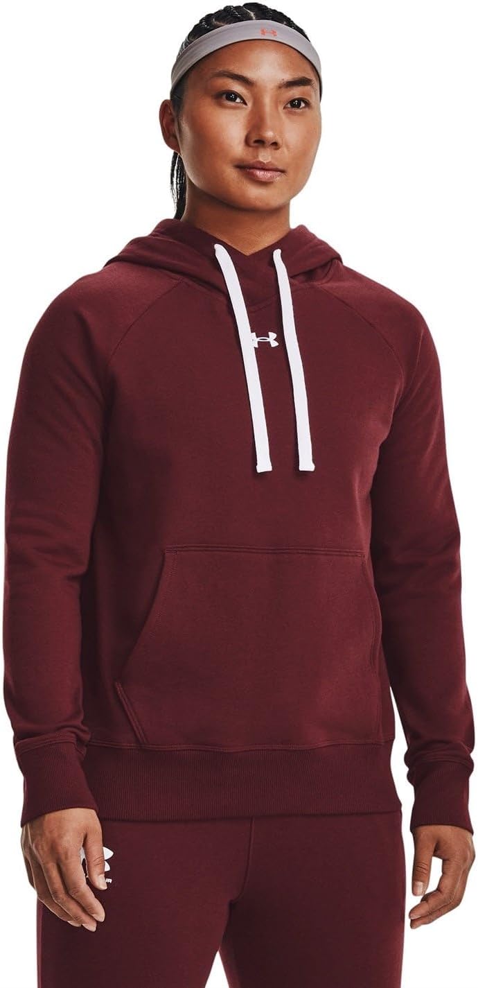 Under Armour womens Rival Fleece Pull-over Hoodie - Image 2