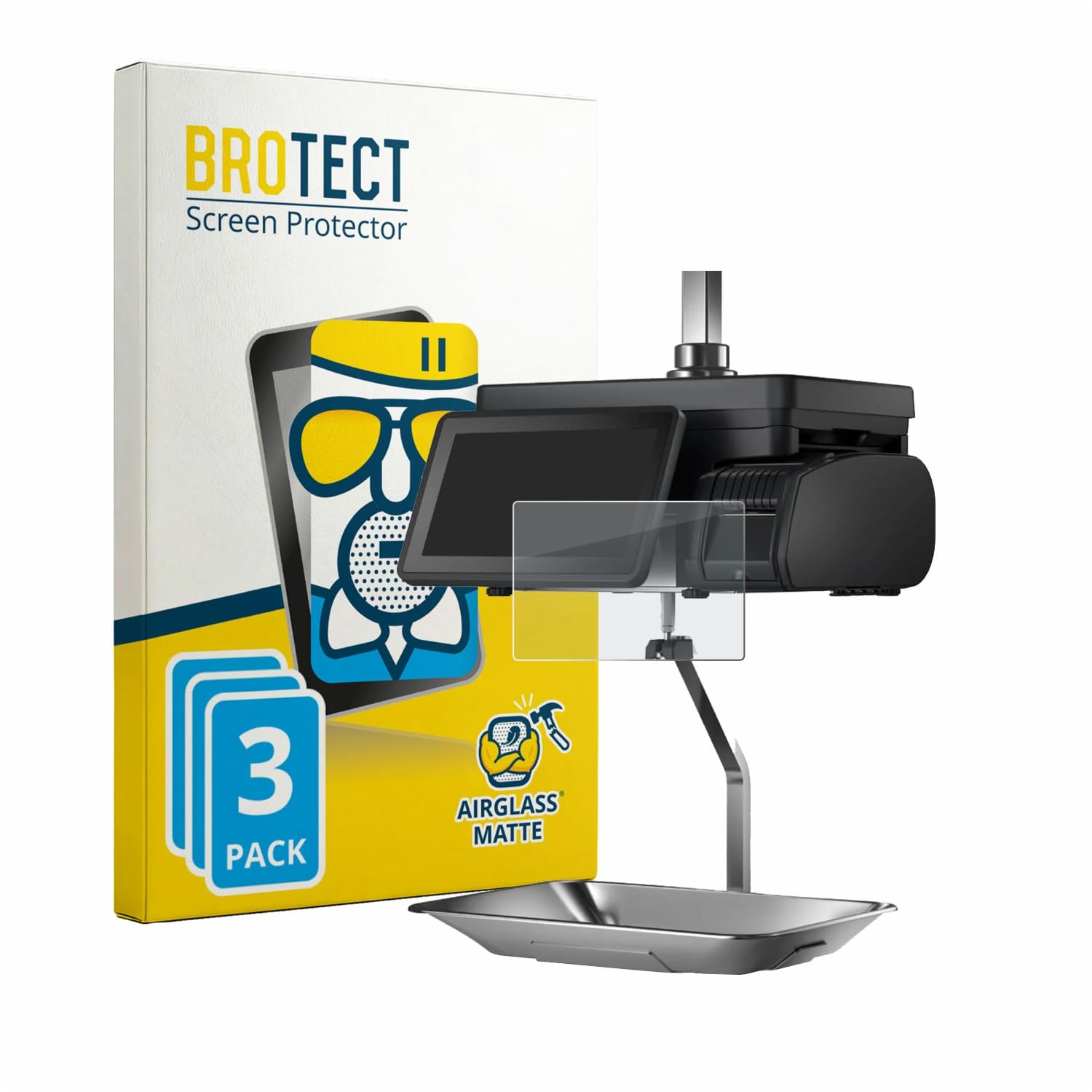 brotect Pellicola Vetro Opaca per Bizerba Q1 pro 400 12.1" (3 Pezzi) Protezione Schermo [Anti-Riflesso, Durezza 9H]