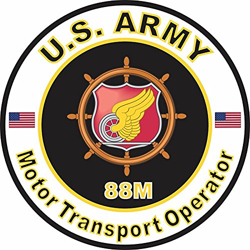 Magnet US Army MOS 88M Motor Transport Operator 3.8 Inch Magnetic Sticker Decal