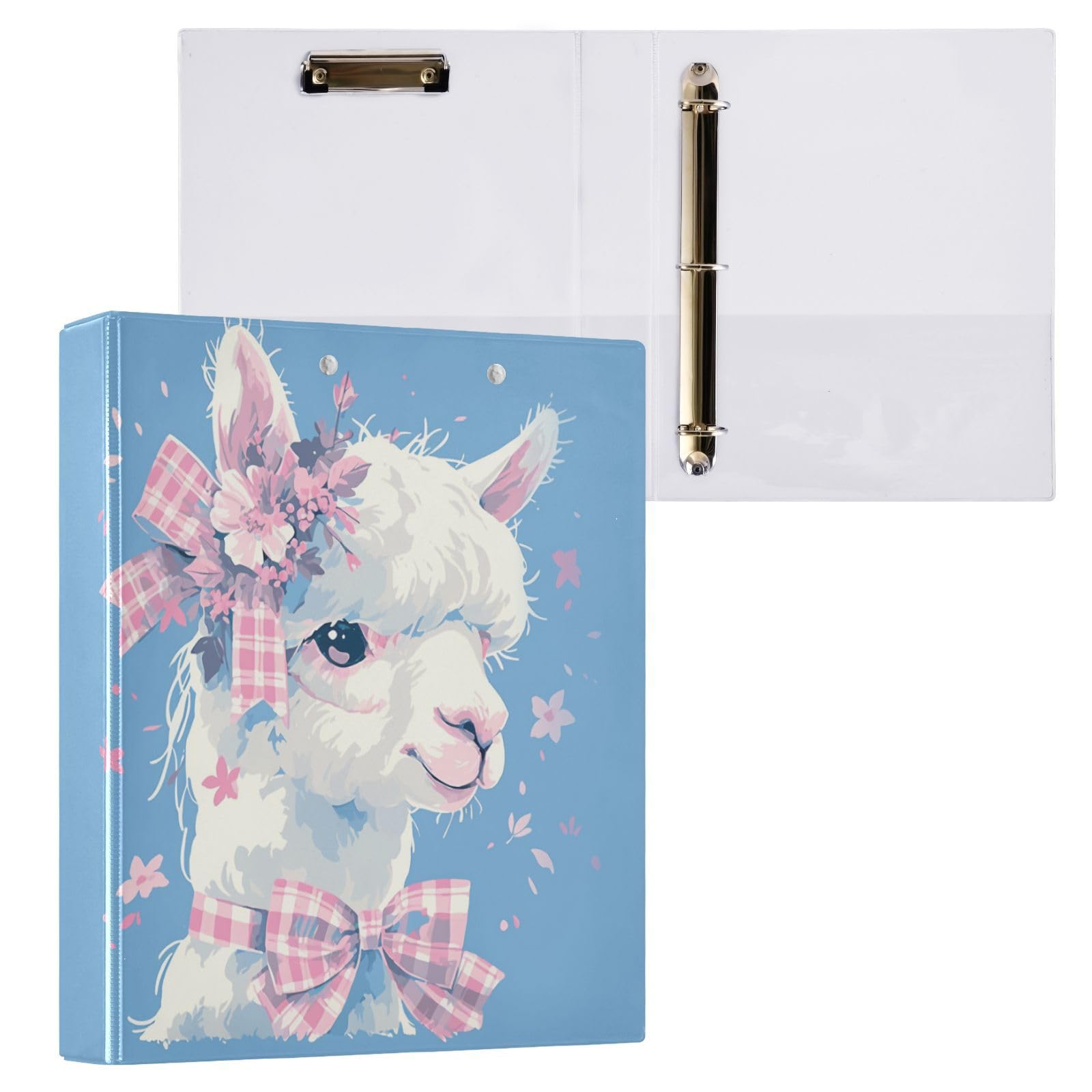 Raccoglitori per quaderni da 1 e 1/2 pollici color pesca blu alpaca