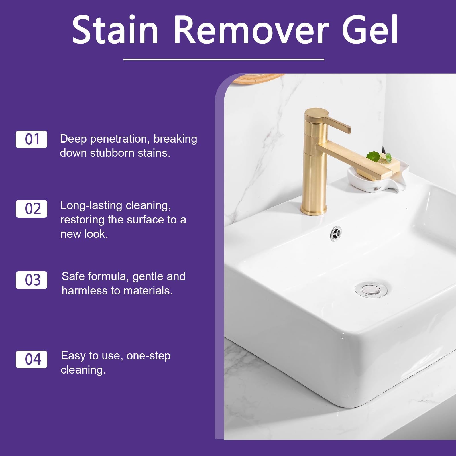 Nuroclean Mold Remover Gel, Rimuove Istantaneamente le Macchie, Non dDanneggia la Superficie (1PCS)
