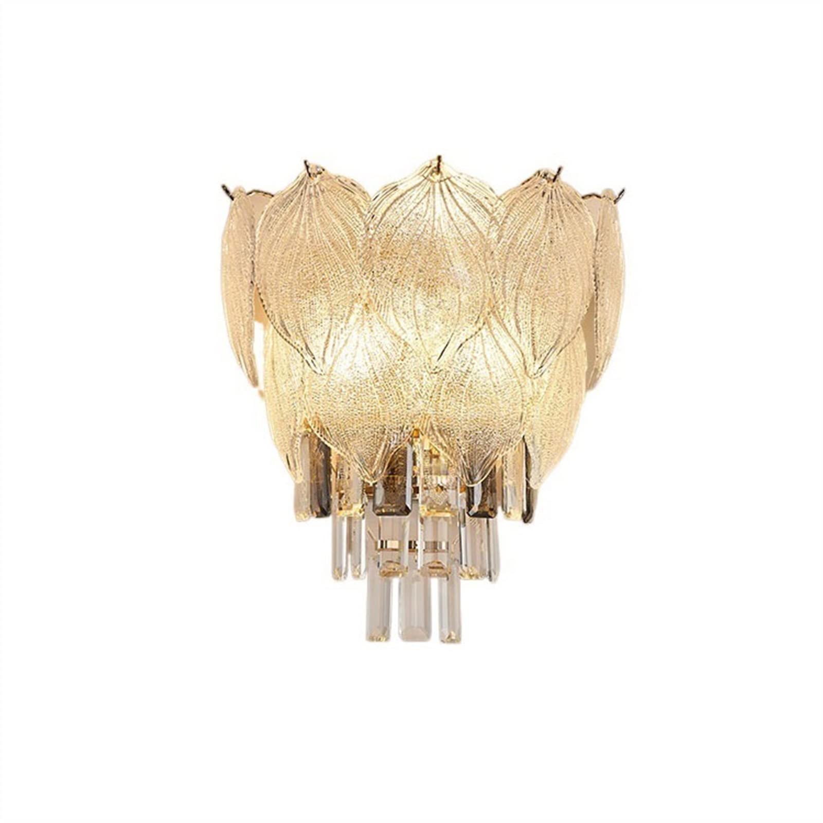 H8Q4D7N5G9 Wall Sconce Fashionable and Luxurious Crystal Wall Lamp TV Background Light Romantic Bedroom Bedside