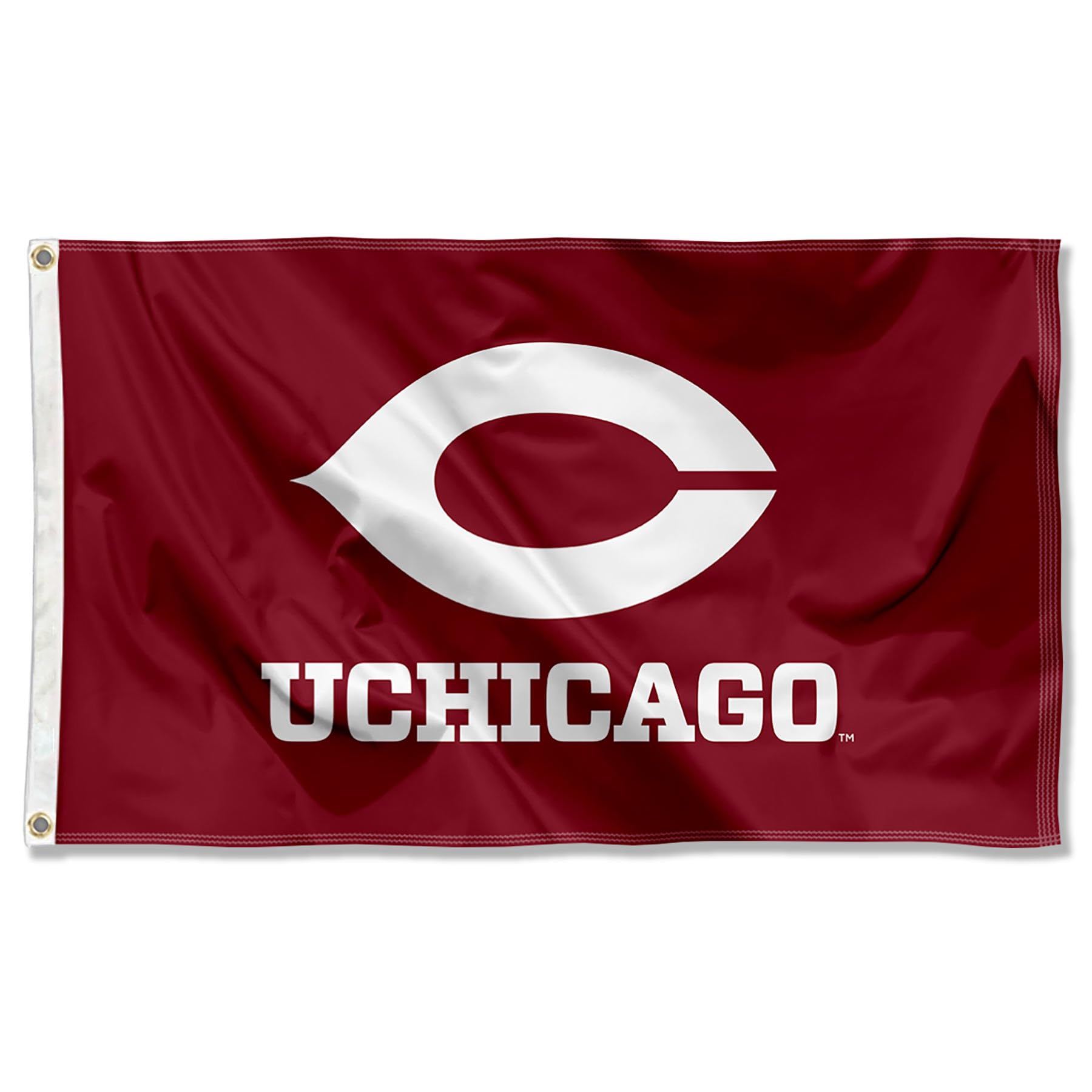 College Flags & Banners Co. Chicago Maroons Wordmark Large Grommet Banner Flag