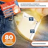 Bramble – Handwärmer (40 Paar, 80 insgesamt) – Luftaktivierte Taschenwärmer für Outdoor-Aktivitäten – Wärme in Minuten – Bis zu 10 Stunden Wärme