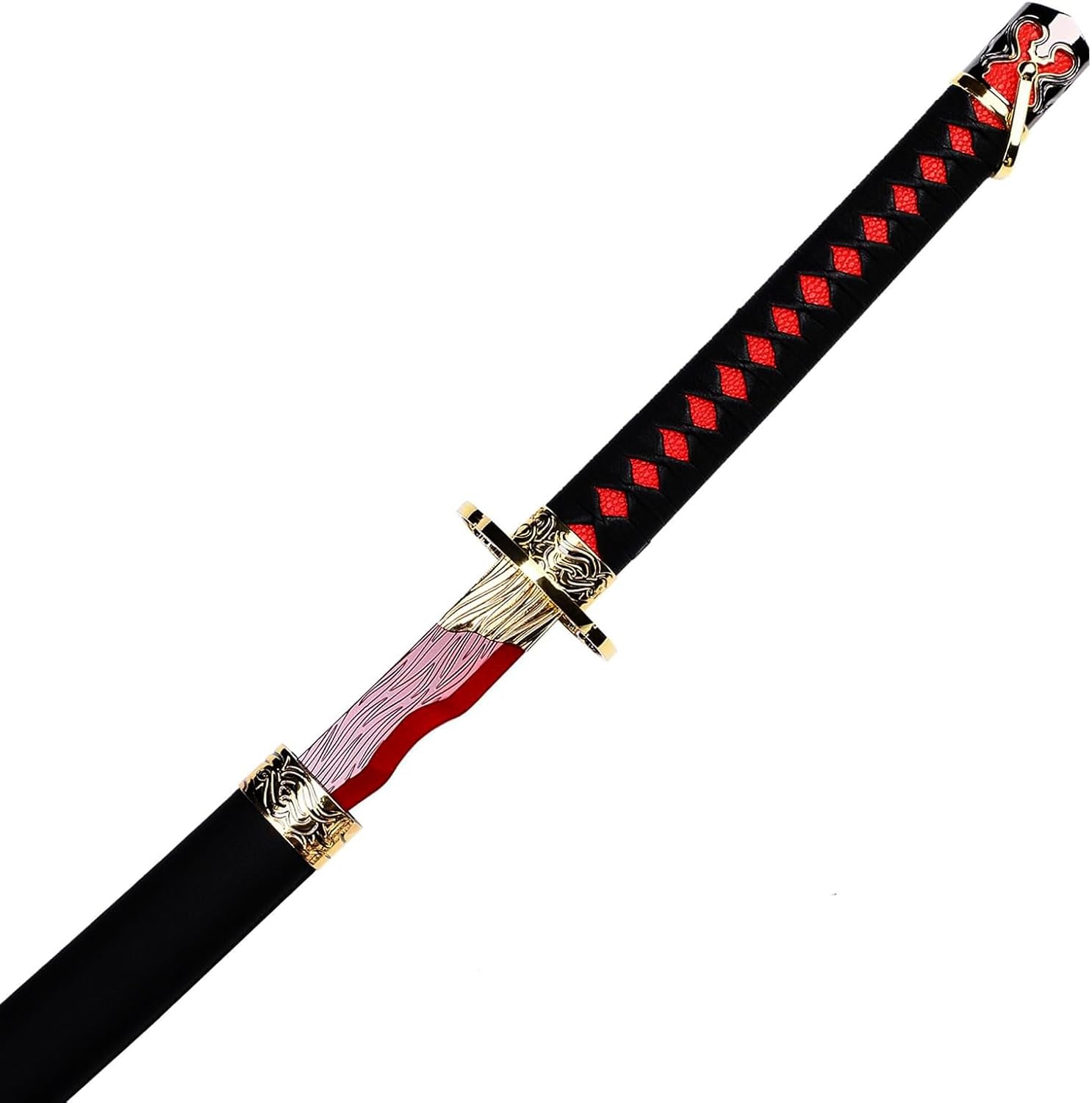 Japanese Elden Ring's Weapon Rivers of Blood Sword，Moonveil Sword, Handmade Katana Samurai Sword Real Steel Metal Blade, Cosplay Collection Gift, Decoration Souvenir
