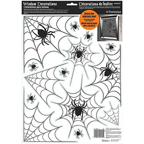amscan Spider Web Halloween Window Decoration
