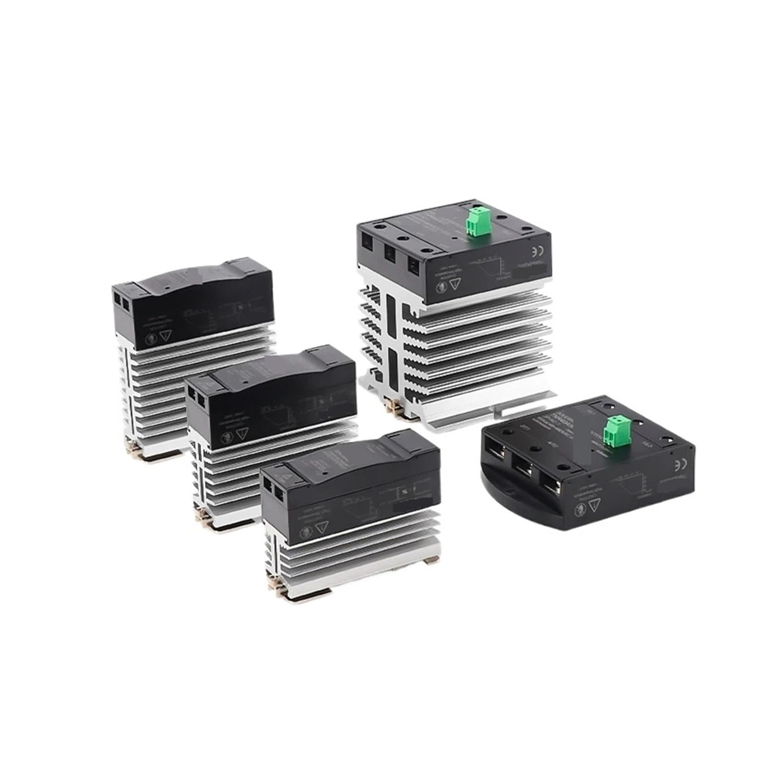 Relé de Estado sólido SDR25A2032 SSR 25A 5/12/24VDC Control 220VAC Carga Montaje en Carril DIN optoacoplador Aislamiento Mejorado Diss de Calor(SDR25D6132)