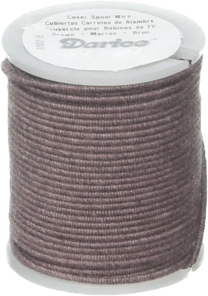 CRAFT DESINGER 2311 Wire Covered Brown 28G 10Yd Spool