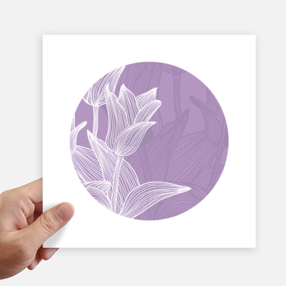 Pegatinas de tulipán de 20 cm vinilos decorativos para portátil pared y maleta 4 piezas