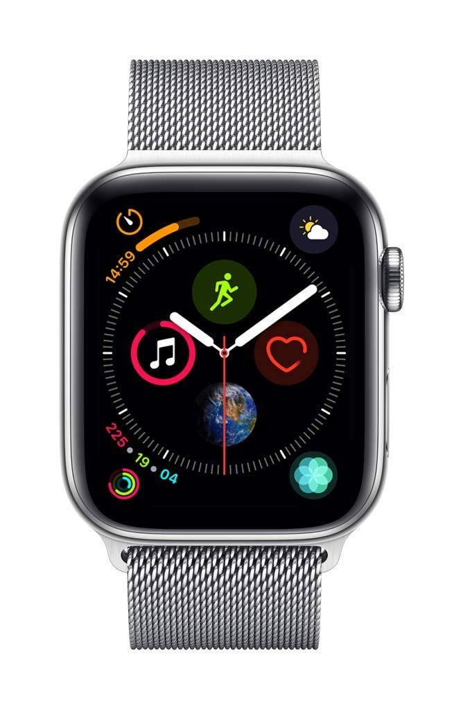 Apple Watch Series 4 (GPS + Cellular, 44mm) - Stainless Steel Case with  Milanese Loop: Smartwatches: Amazon.com.au