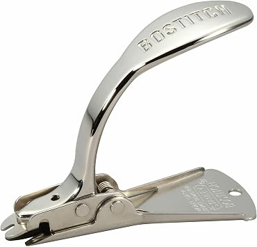 Bostitch Office Heavy Duty & Carton Staple Remover, Built in Staple Shield, Wear- Resistant Nickle Plated Finish Chrome