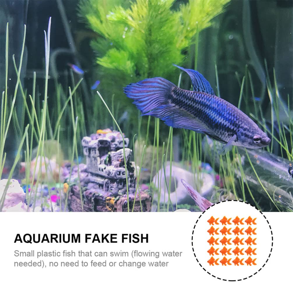 Moving Fish Decoration Fake Goldfish, Artificial Aquarium Plastic Fish ...