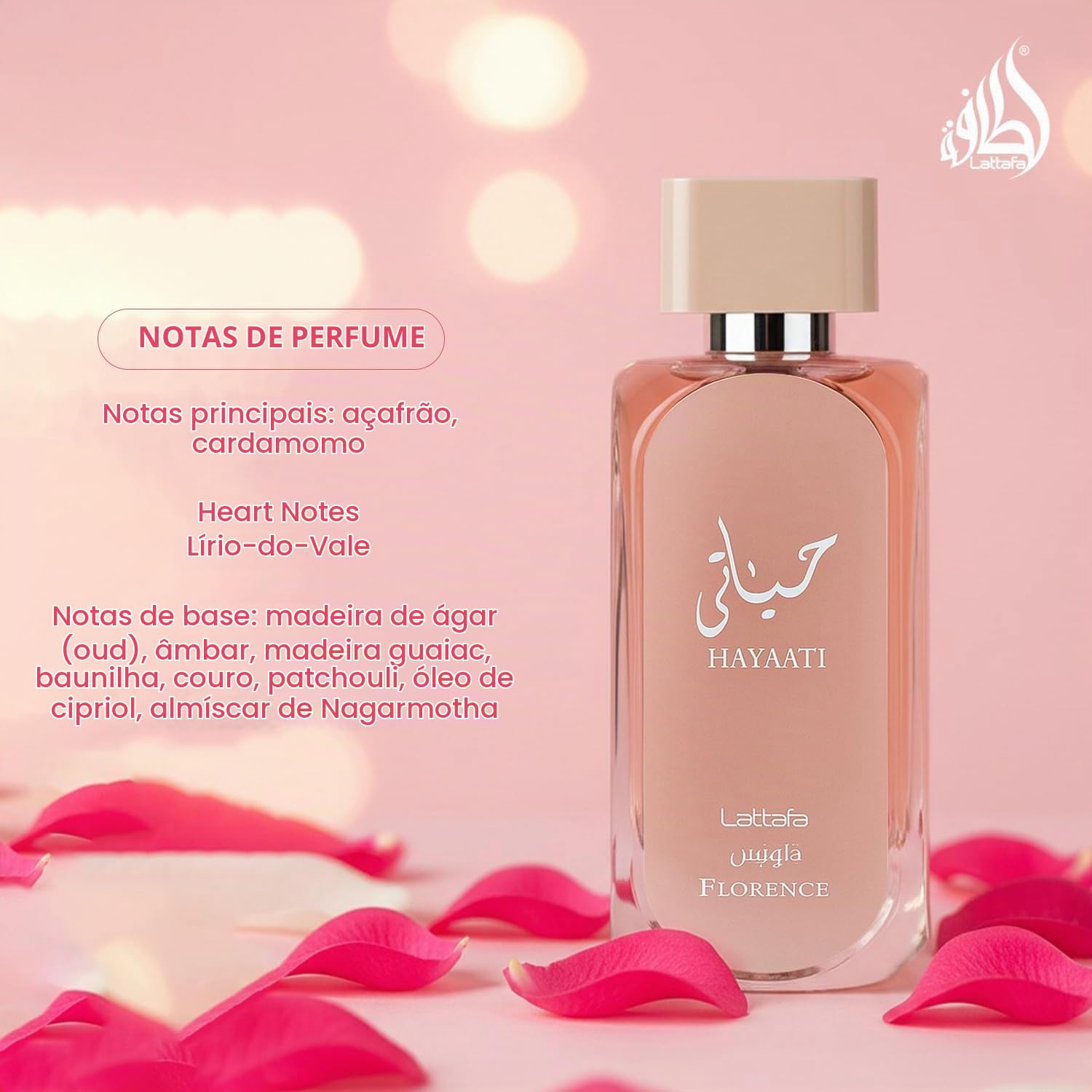 Perfume Lattafa Hayaati Florence Eau de Parfum 100ml | Amazon.com.br