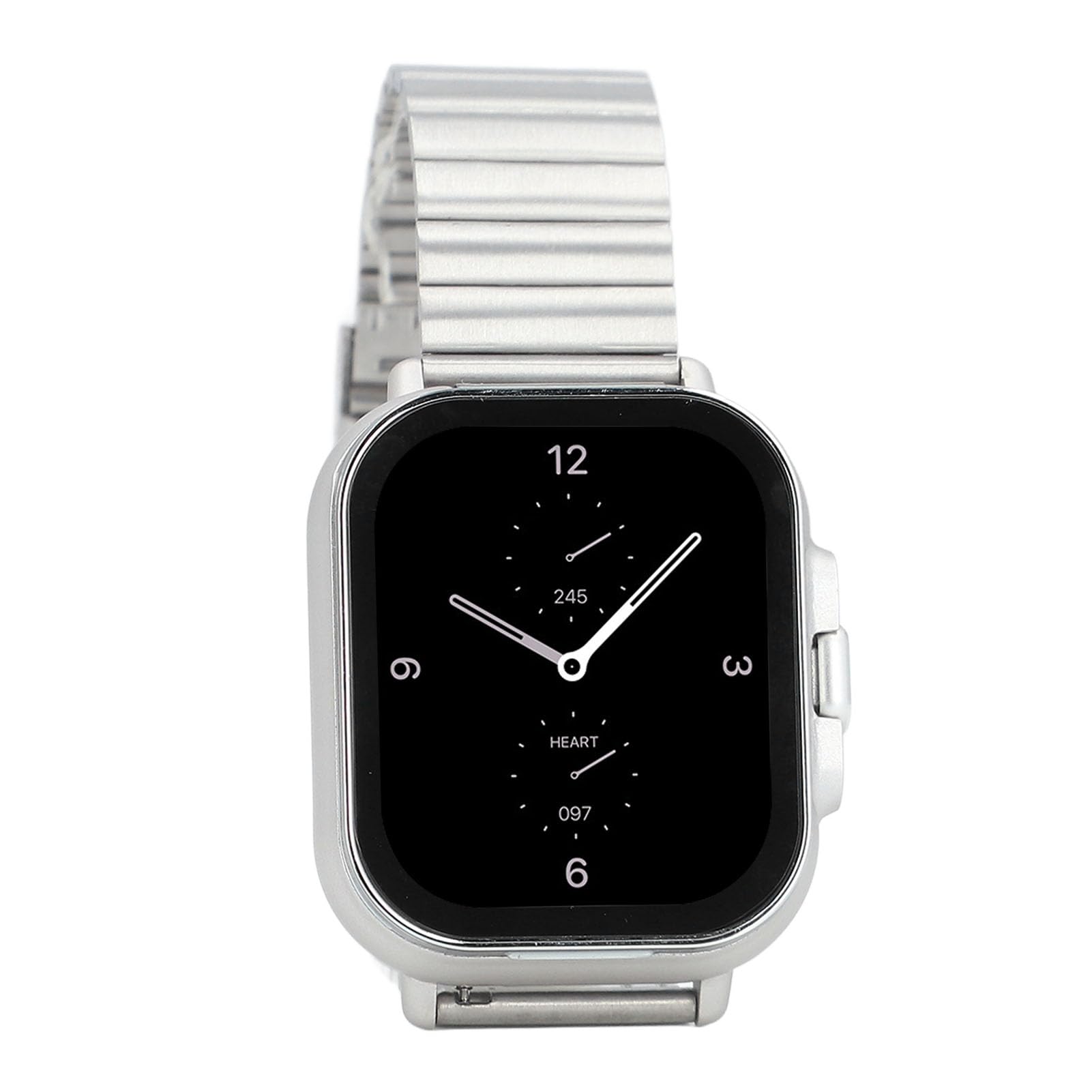 Generic Zegarek Sportowy, Smartwatch z Wieloma Słuchawkami Trybami Sportowymi w Rękach Wywołania Podróży do Podróży (Srebrna skorupa (stal srebrna))