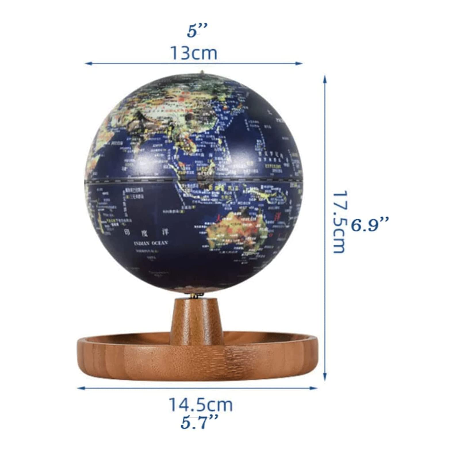 Beleuchteter Globus, 3-in-1-Globus mit Bambus-Schmucktablett, Weltglobus  zum Lernen, Bildung, geografische Globen: Amazon.de: Spielzeug