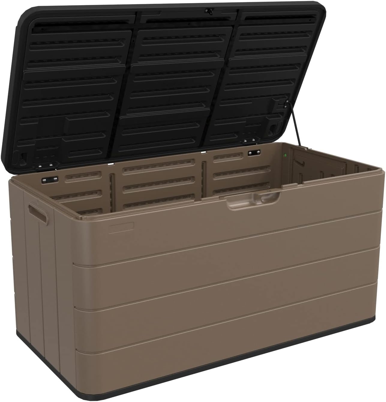 ADDOK 85 Gallon Deck Box Lockable, Resin Outdoor Storage