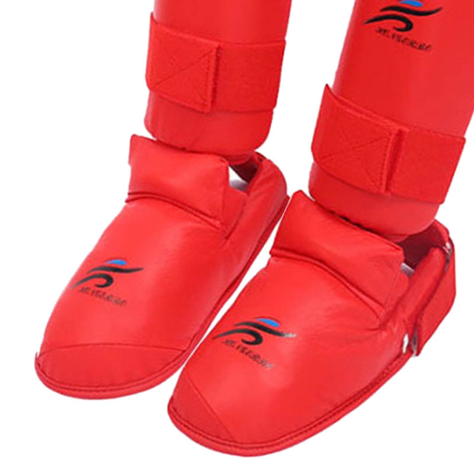 Baoblaze Guantoni da Boxe, parastinchi con Calzature, Set di Attrezzi per Lo Sparring di Karate, Guanti da Sparring, per Lo Sparring di Muay Thai