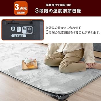 Amazon | タンスのゲン ホットカーペット 195×290cm 4畳【S-JET認定】3
