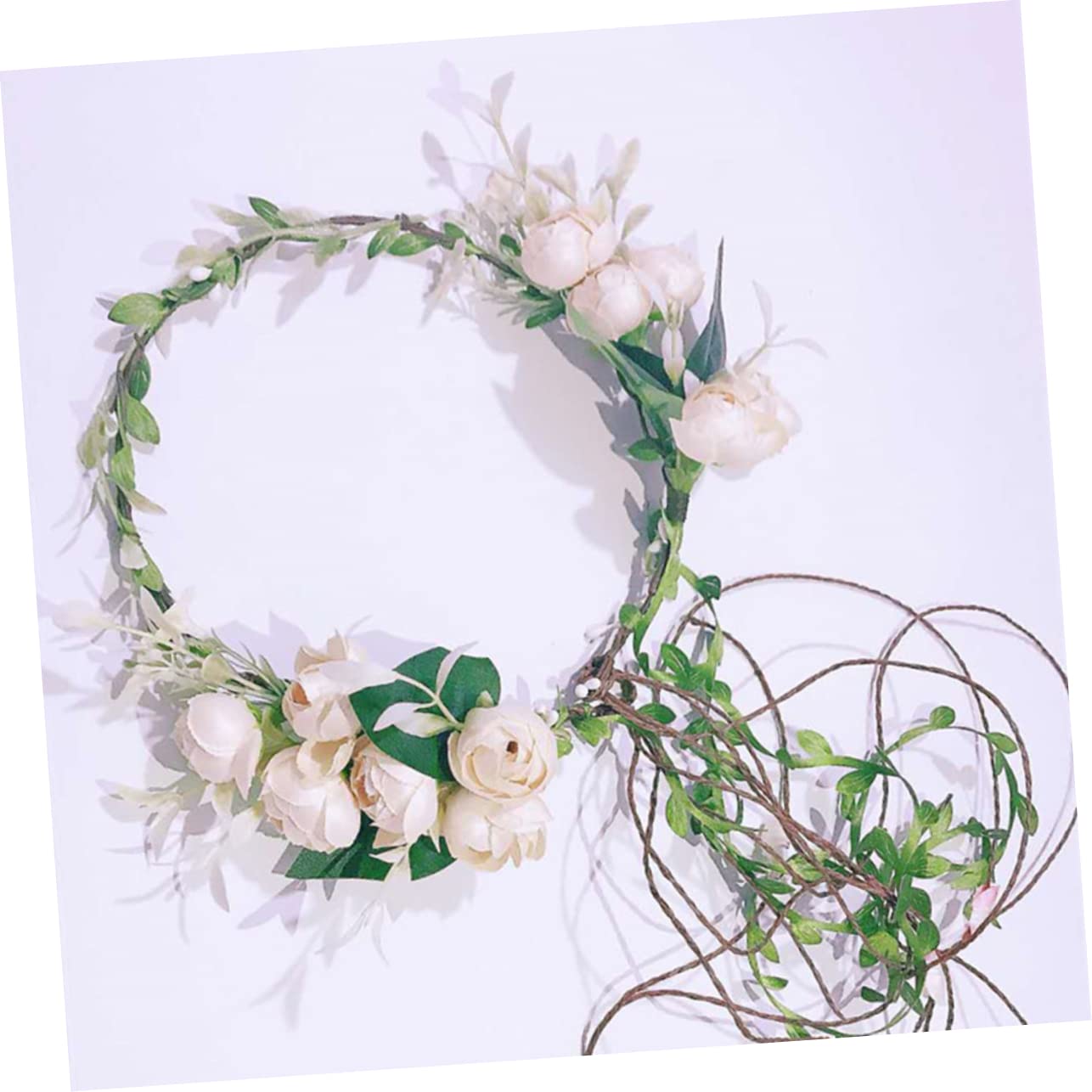FOMIYES 2piezas Diadema De Flores Simuladas Para Bodas y Fotografía Accesorio Floral Para Verano