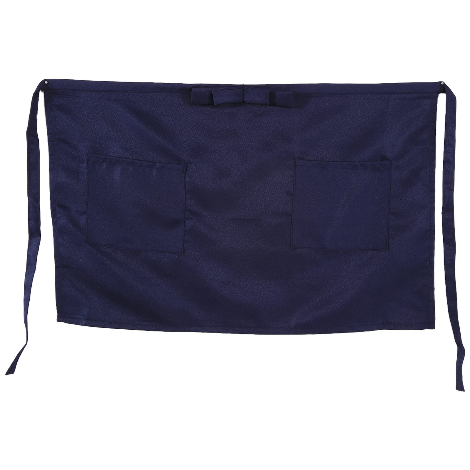 Jenngaoo Waist Aprons for Women Men, Kitchen Restaurant Half Short Apron for Server Waiter Waitress, Deep Pockets for Holding (2 Pockets) (Navy Blue)