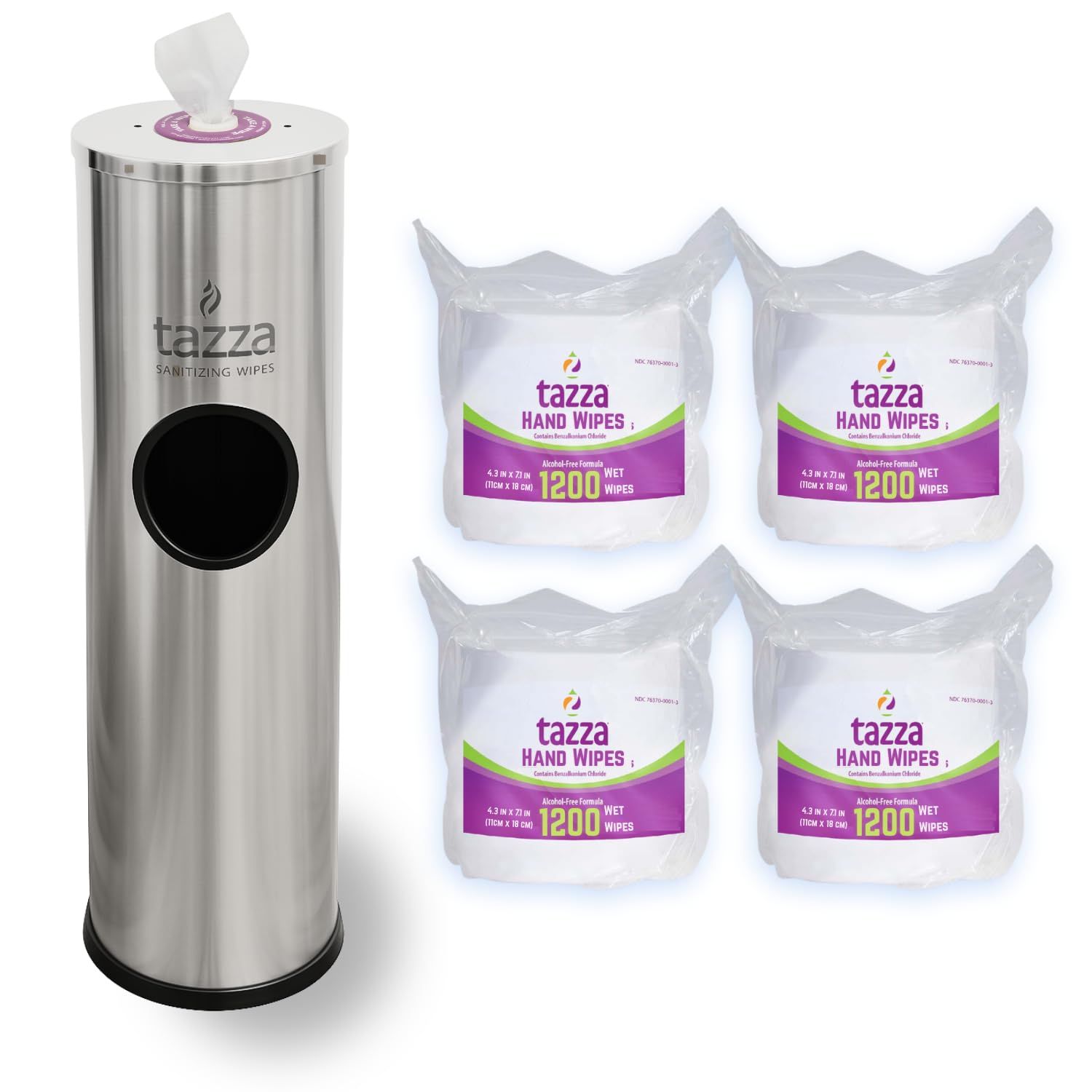 Stainless steel wipe dispenser PLUS our 1 wipe 4 1200 Count 4800 total