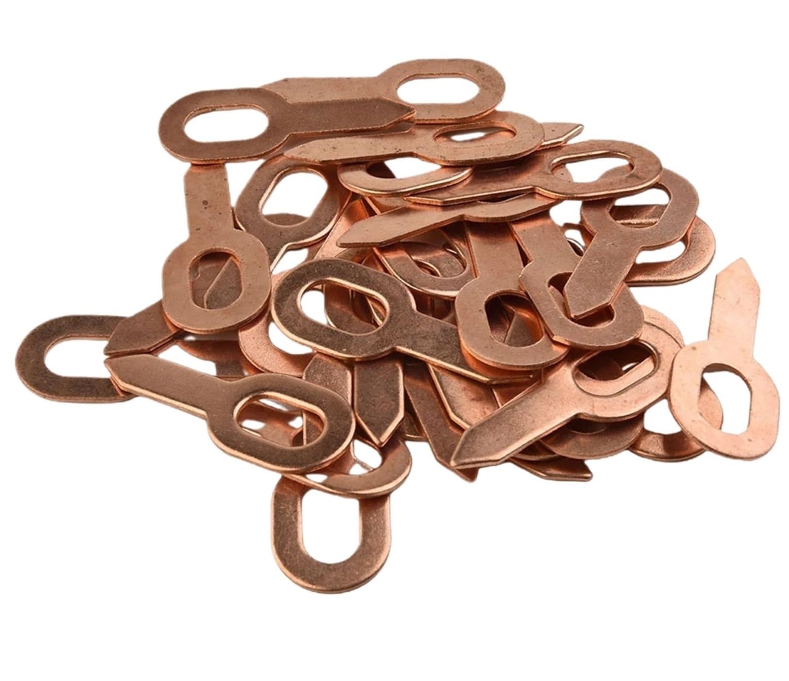 Dent Pulling Straight Washer 200pcs Dent Puller Rings for Car Body Scratch Repair - Copper-Plated Washer Tool for Spot Welding and Panel Pulling