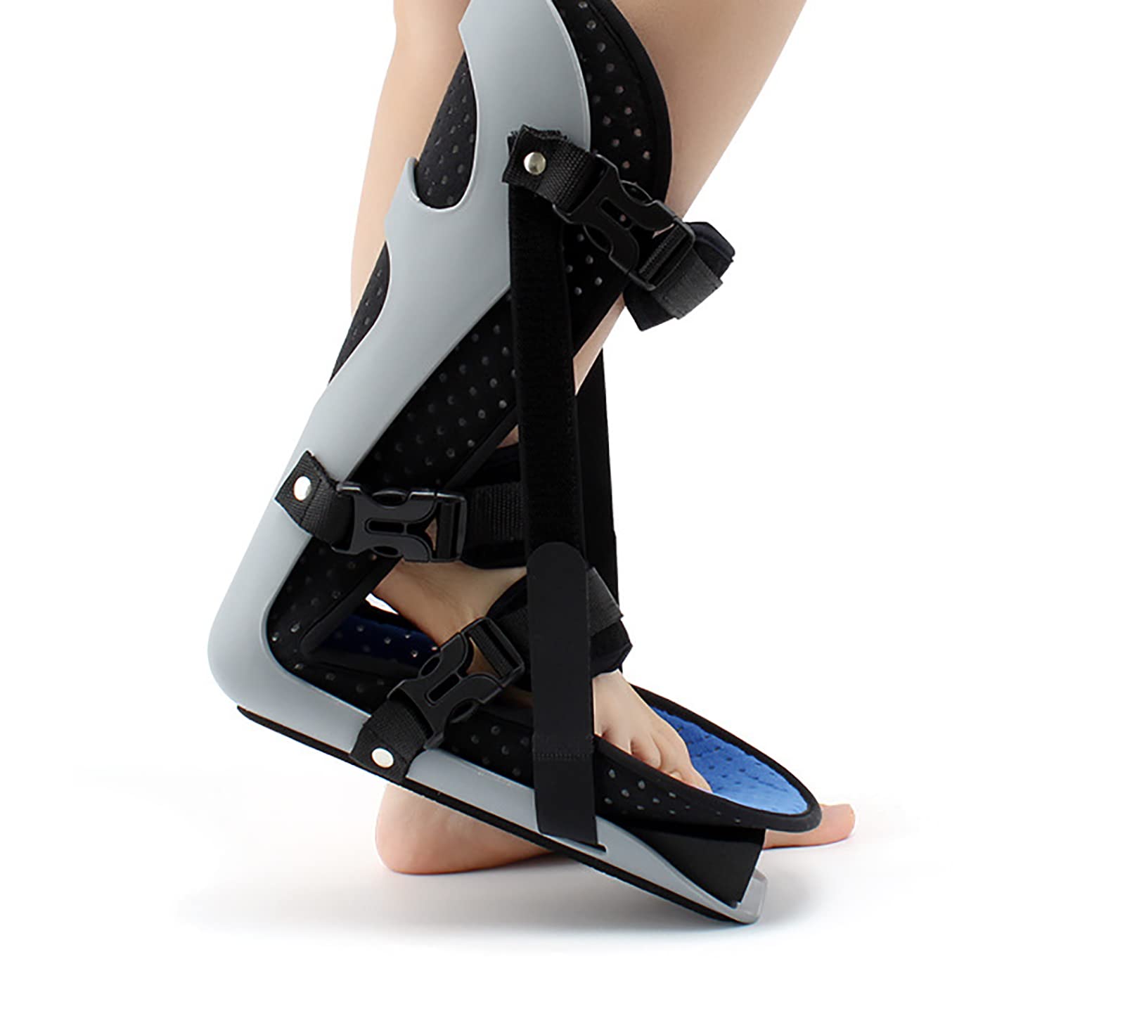 Knöchelbandage, Plantarfasziitis-hintere Nachtschiene, Fußheber-Schienenschutz, Fuß zur Linderung von Schmerzen, Fußschmerzen und Dehnung, passend für rechts oder Links. (S)